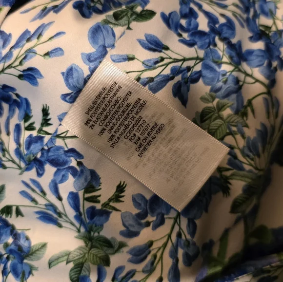 Alice & Olivia Blue Macey Floral Blazer Fitted Size 2 - Picture 10 of 12